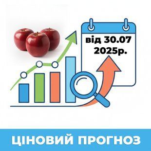 ЦІНОВИЙ ПРОГНОЗ (від 30.07.2025р) на ОПТові ціни на Яблука (Україна) на 2025рік  00-Цін-2001 фото